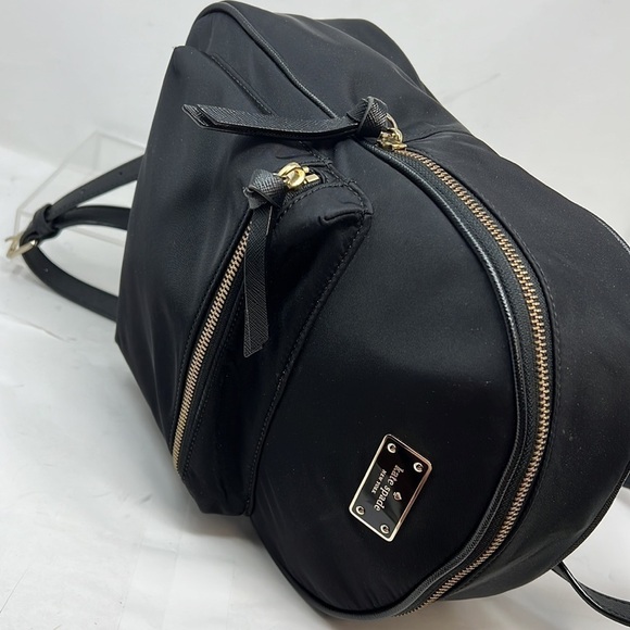 Kate Spade Bradley Wilson Road Backpack Black Nylon Carry On Bag - Picture 6 of 16